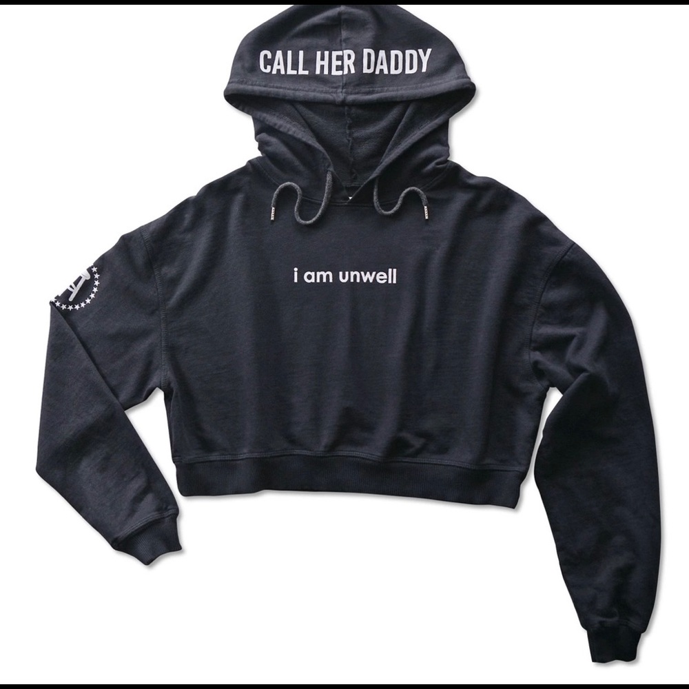 Barstool Sports-Call Her Daddy cropped hoodie NWT